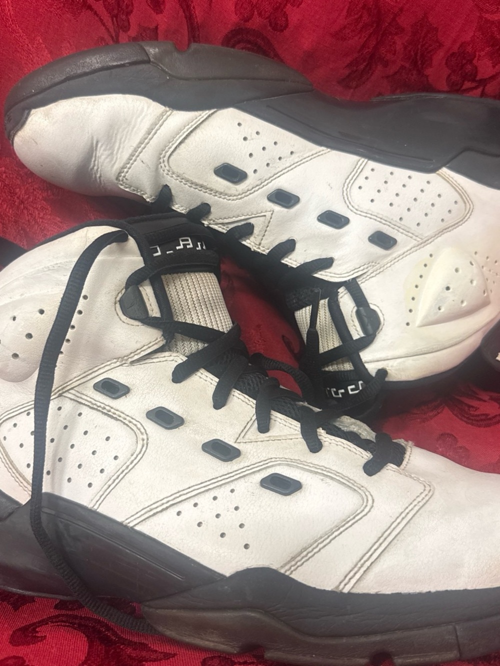 Jordan  Motorsport Black and White High-Top Sneakers